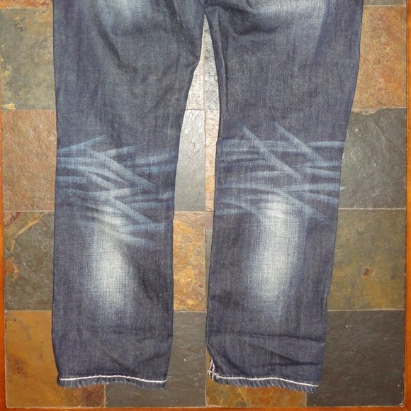 ROCK REVIVAL Women's Distressed Blue Denim "Elaina" Capri Jeans Size 27 - Picture 6 of 10